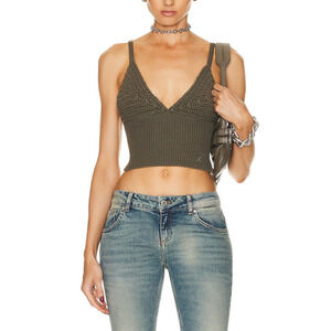 Blumarine 'Knit' Green Top Size S